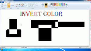 ms paint invert color