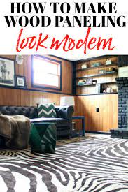how to make wood paneling look modern