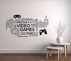 Game Word Cloud Wall Sticker Play