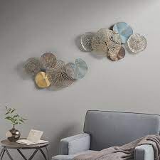 Abstract Coastal Metal Wall Art Home