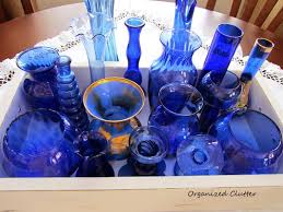 Collecting Blue Glass Organized Clutter