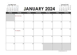 free 2024 excel calendar templates