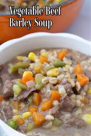 vegetable beef barley soup great grub