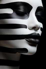 zebra print face paint generative ai
