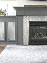 Tiling A Fireplace Surround With Gray