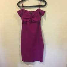 Chiara Boni La Petite Robe Purple Dress Off The Shoulder Formal Cocktail Ebay