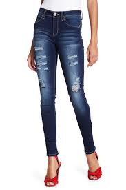 Ymi Outerwear Wannabettabutt Mid Rise Mega Cuff Denim Jeans Nordstrom Rack