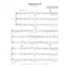 Handel March In D For Violin Trio Hall Shar Music