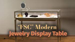 modern jewelry display table features