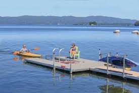 floating kayak launch dock by the dock