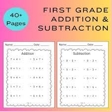 1st Grade Math Worksheet First Grade