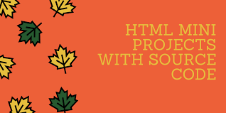 html mini projects with source code