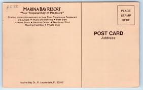 FT. LAUDERDALE, FL Florida ~ Roadside MARINA BAY RESORT c1970s Sepia  Postcard | eBay