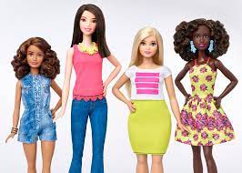 barbie dolls now available in four body