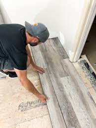 Embostic luxury vinyl tile flooring in natural blonde color. How To Install Luxury Vinyl Plank Flooring Bower Power