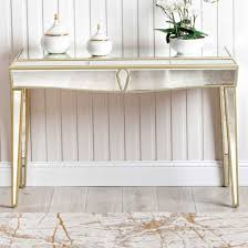 Parker Mirrored Console Table In