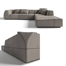 b b italia bend sofa 3d model for vray