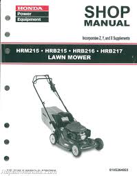 The complete version is available through the spare parts. Honda Hrb215 Hrm215 Hrb216 Hrb217 Lawn Mower Shop Manual