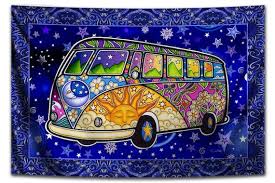 Tapestry Hippie Tour Bus Tapestry Wall
