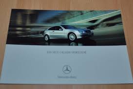 Produzione dal 2000 al 2007: Mercedes Benz W203 C Class Sport Coupe Brochure Prospekt 0201 Auto Brochure
