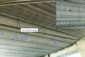 soffit of a hollow core flooring system