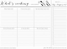 7 Day Menu Planner Template 10 Professional Templates