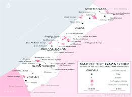 The largest city is gaza. Map Of The Gaza Strip Download Scientific Diagram
