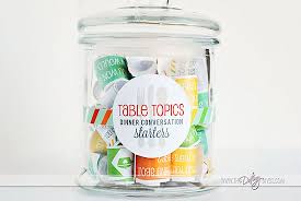 table topics conversation starters for