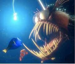 The anglerfish is one of the minor antagonists in finding nemo. The Fish With A Light Bulb And Other Interesting Bioluminescent Creatures Curiosity Crunch