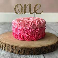 First Birthday Pink Smash Cake Pink Smash Cakes Cake Cake Smash gambar png