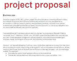 Examples Of Project Proposal It Example Outline 2