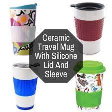 Ceramic Travel Mug With Silicone Lid