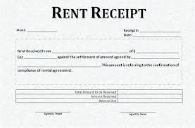 Rent Receipt Examples House Rent Receipt Format For Income Tax
