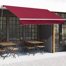 Outsunny 12x8ft Sun Awning Retractable