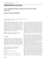 Pdf | beading and boxing of impression is taught in most dental colleges. Pdf A New Simplified Beading And Boxing Procedure For Elastic Impression