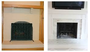 Tile Over A Brick Fireplace Surround