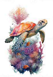 sea turtle turtle swimming underwater