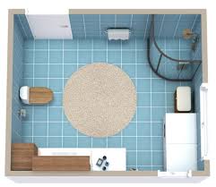square 3 4 bathroom floor plan