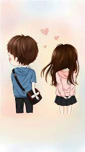 cute chibi couple cute couple cartoon