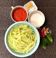 #tkwhongkong resep sambel goreng tempe tahu kacang panjang. Sambal Goreng Labu Siam Chayote In Coconut Sambal Gravy Cook Me Indonesian