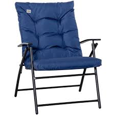 Outsunny Blue Folding Camping Chair 84b