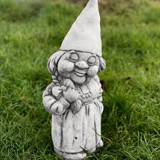 Fairy Gnome Statue Concrete Woman