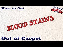 how to get blood stains and other