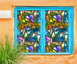 3d Stained Glass Art W808 Window