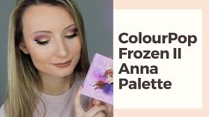 colourpop frozen ii anna palette review