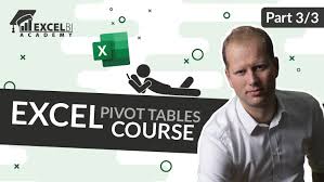 excel pivot tables course part 3 3