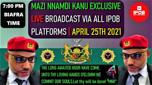 Nnamdi kanu news today youtube. Mazi Nnamdi Kanu S Live Powerful Broadcast April 25th 2021 Youtube