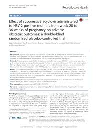 pdf effect of suppressive acyclovir