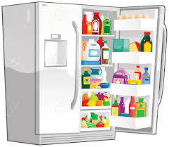 Fridge door alarm circuit or a refrigerator door open alarm using 555 timer ic, which when the door is left open, the lamp inside the fridge will keep glowing, and thus ldr will be illuminated, and. A Large Double Fridge Freezer Unit With One Door Open Royalty Free Cliparts Vectors And Stock Illustration Image 79722290