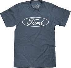 Amazon.com: Tee Luv Men's Ford Logo Shirt (Indigo-Black Heather) (S) :  Automotive